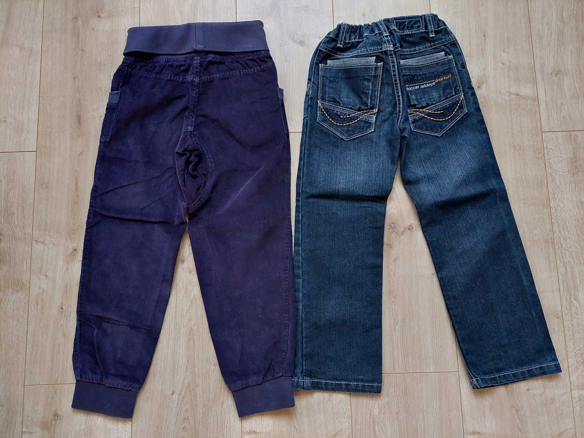 Spodnie chłopięce jeansowe,sztruksowe,116,Lupilu,extenso,bdb