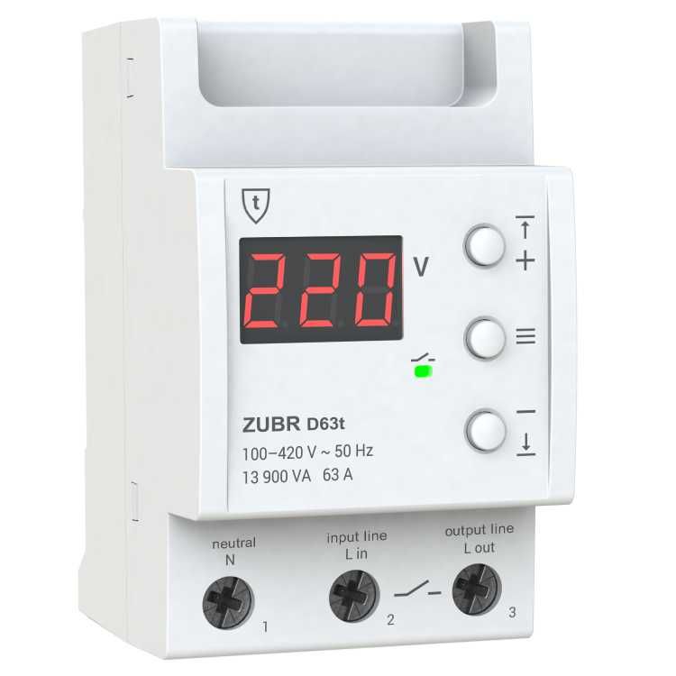 ZUBR Захист від перенапруги ZUBR D32t 40 50 63