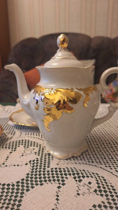 Zestaw kawowy porcelana Wałbrzych