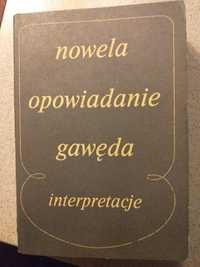 Nowela opowiadanie gawęda interpretacje PWN 1979