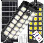 LAMPA SOLARNA 2400W CZUJNIK ruchu zmierzchu ogrodowa latarnia uliczna