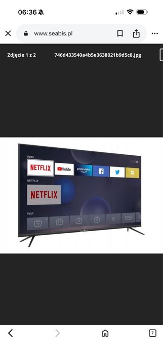 Sprzedam telewizor udzkodzona matryca