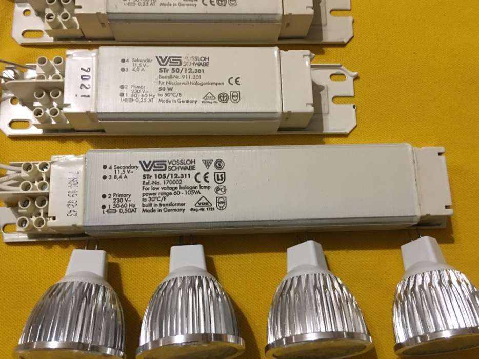 11 Balastros 12v + 13 lampadas LED MR16 5w