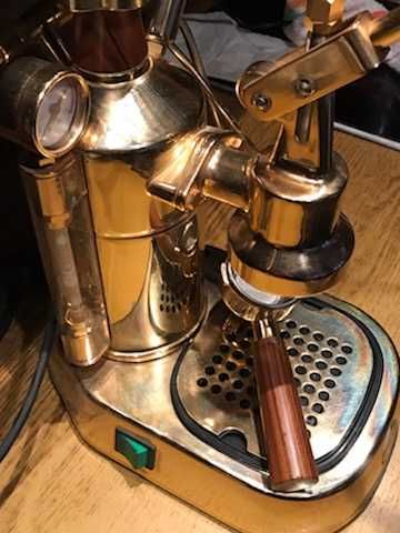 Oryginalny ekspres - La Pavoni Professional - Złoty