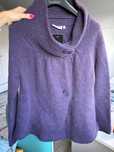C&A Yessica Sweter kardigan gruby alpaka alpaca wełna rozpinany golf