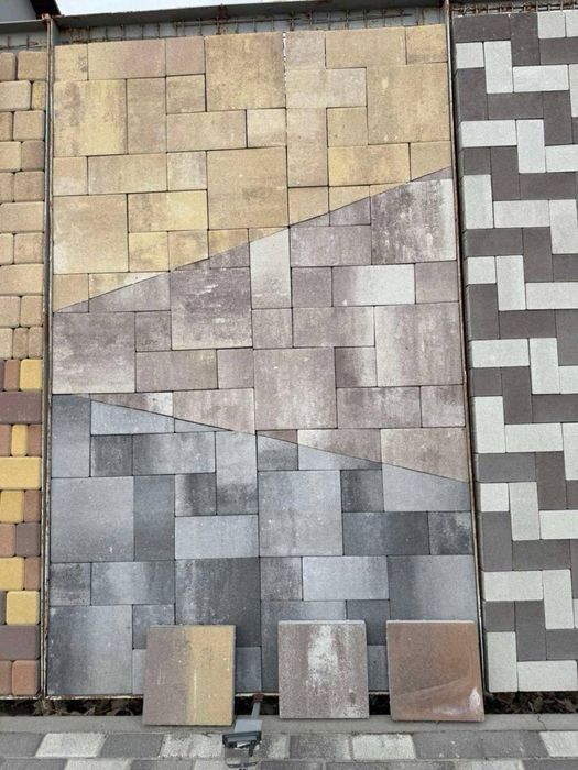 Тротуарна плитка Лайнстоун 60 Антрацит! Знижка на розпаковані піддони!