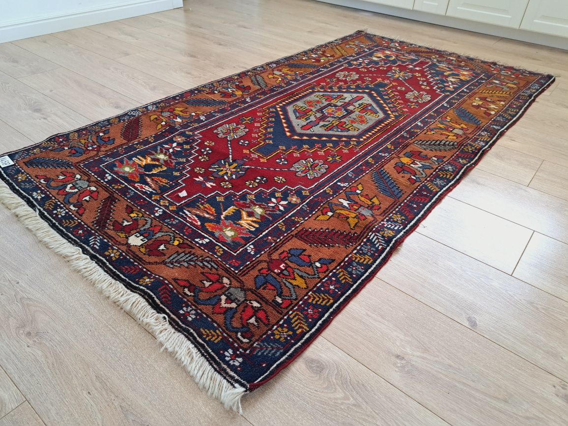 Przepiękny unikatowy Turecki ręcznie tkwelnainy dywan Yahali 102x192cm
