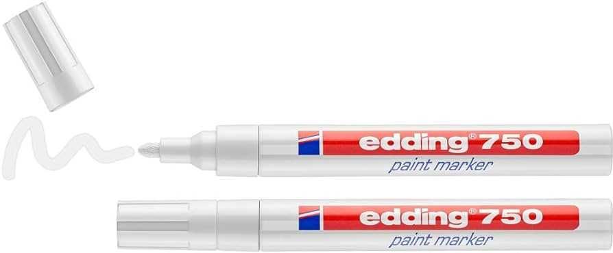 Marcador Tinta Branca EDDING 750 Selado (2-4 mm - Branco)