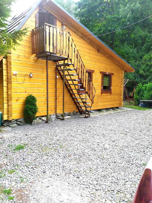 Chatka rzeczka Balia Sauna jacuzzi FERIE Brenna 10-12os Domek noclegi