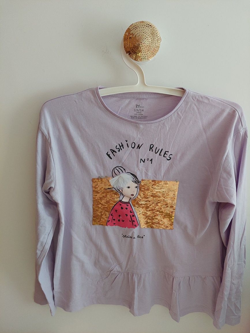 Camisola lilás zippy 13-14 anos