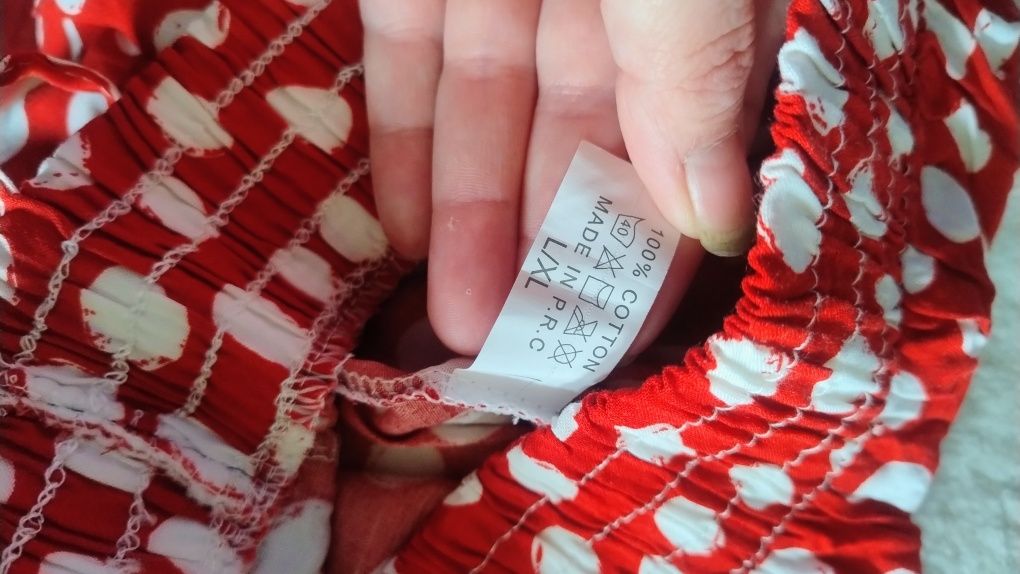 Nowe szorty w kropki groszki lekkie przewiewne rozmiar L/XL