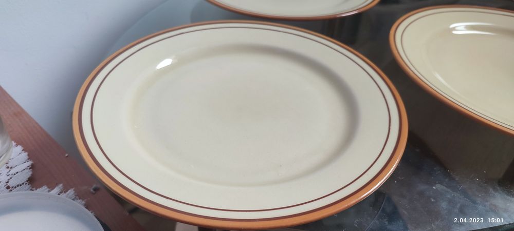 Talerze płaskie Tułowice 24,2cm.6szt.PRL.Na terenie W-wa mogę podrzuci