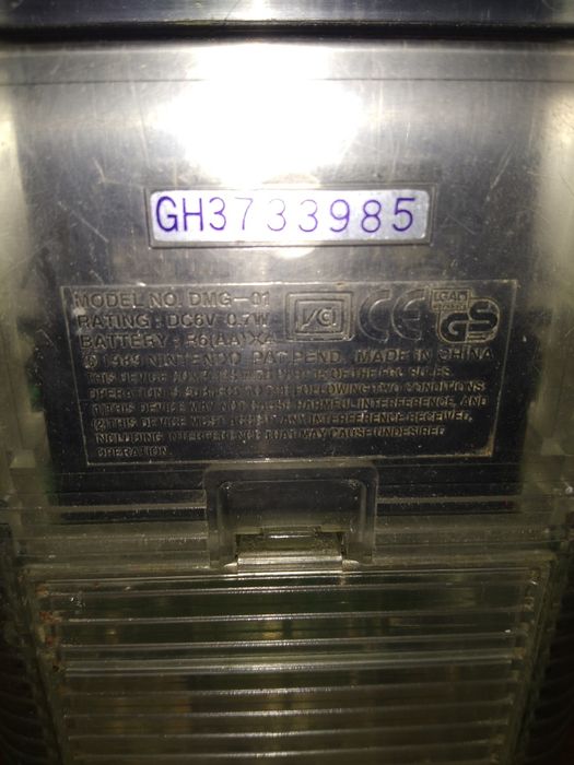 Консоль Nintendo GAME BOY DMG-01 Transparent + Картридж Tetris