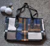 Torba torebka Shein shopper krata tartan