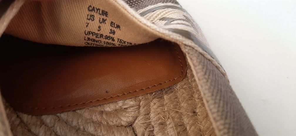 Oliwkowe espadryle Caylee Lauren Ralph