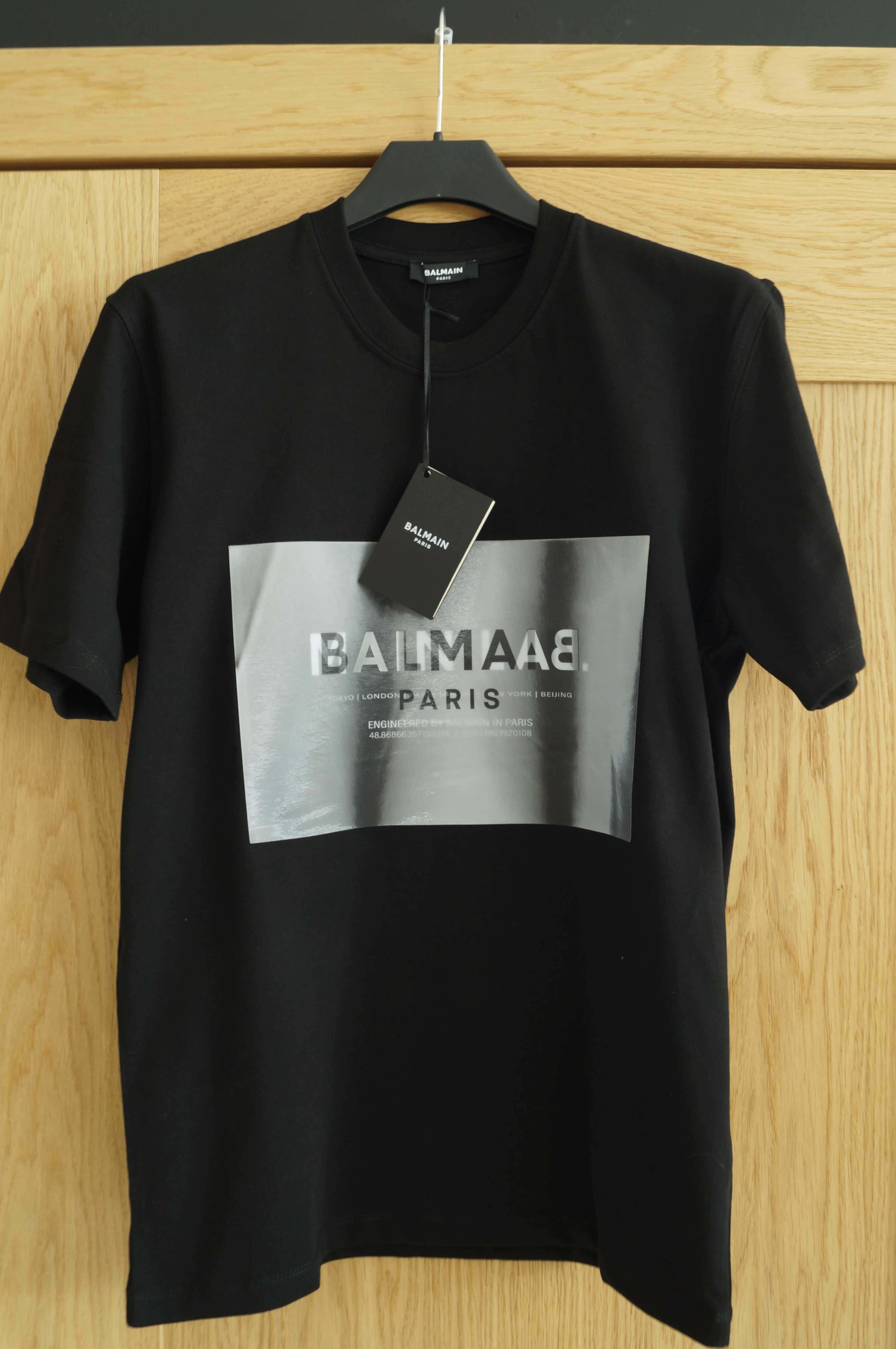 Koszulka T- shirt męska Balmain model Main lab Holographic L Nowa