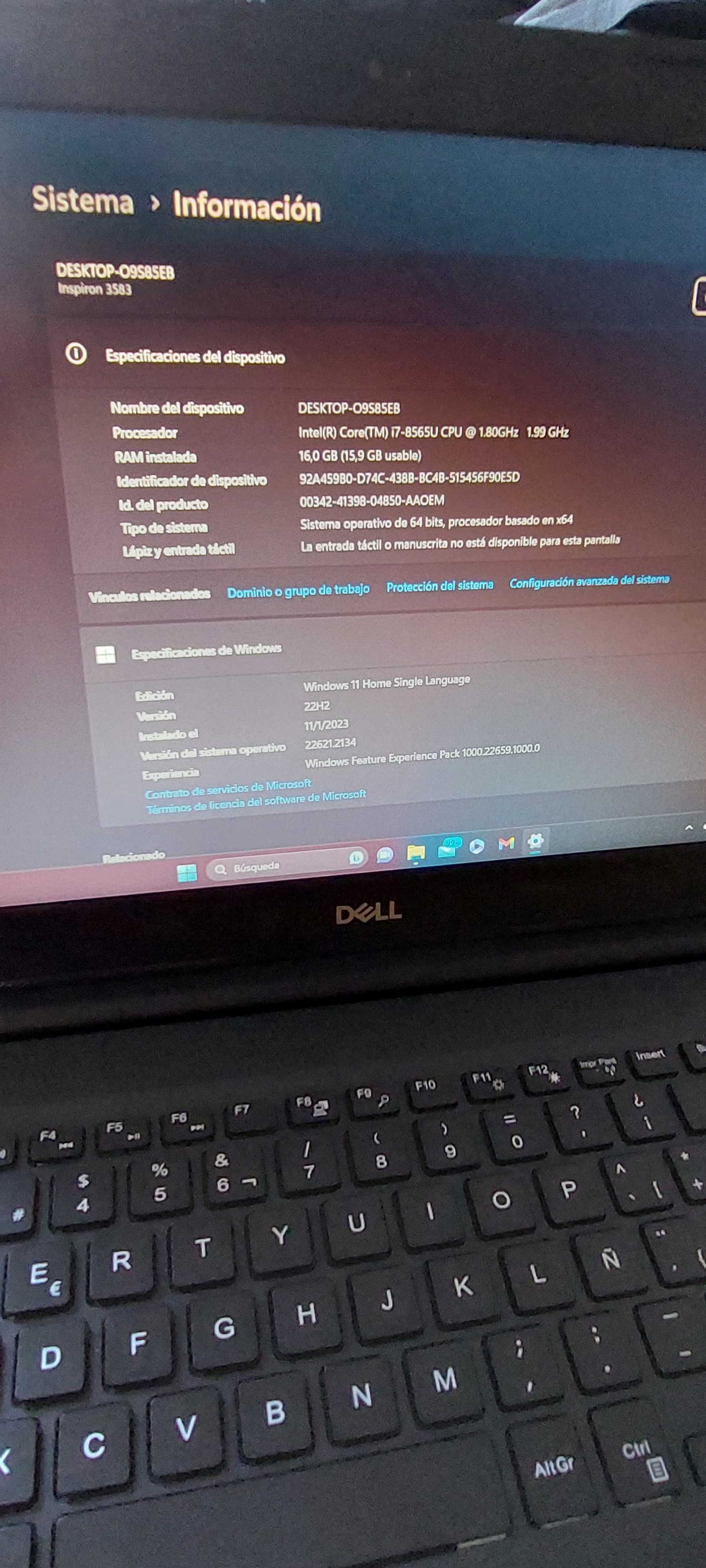 Computador Dell Inspiron 3583 (Condição excelente)