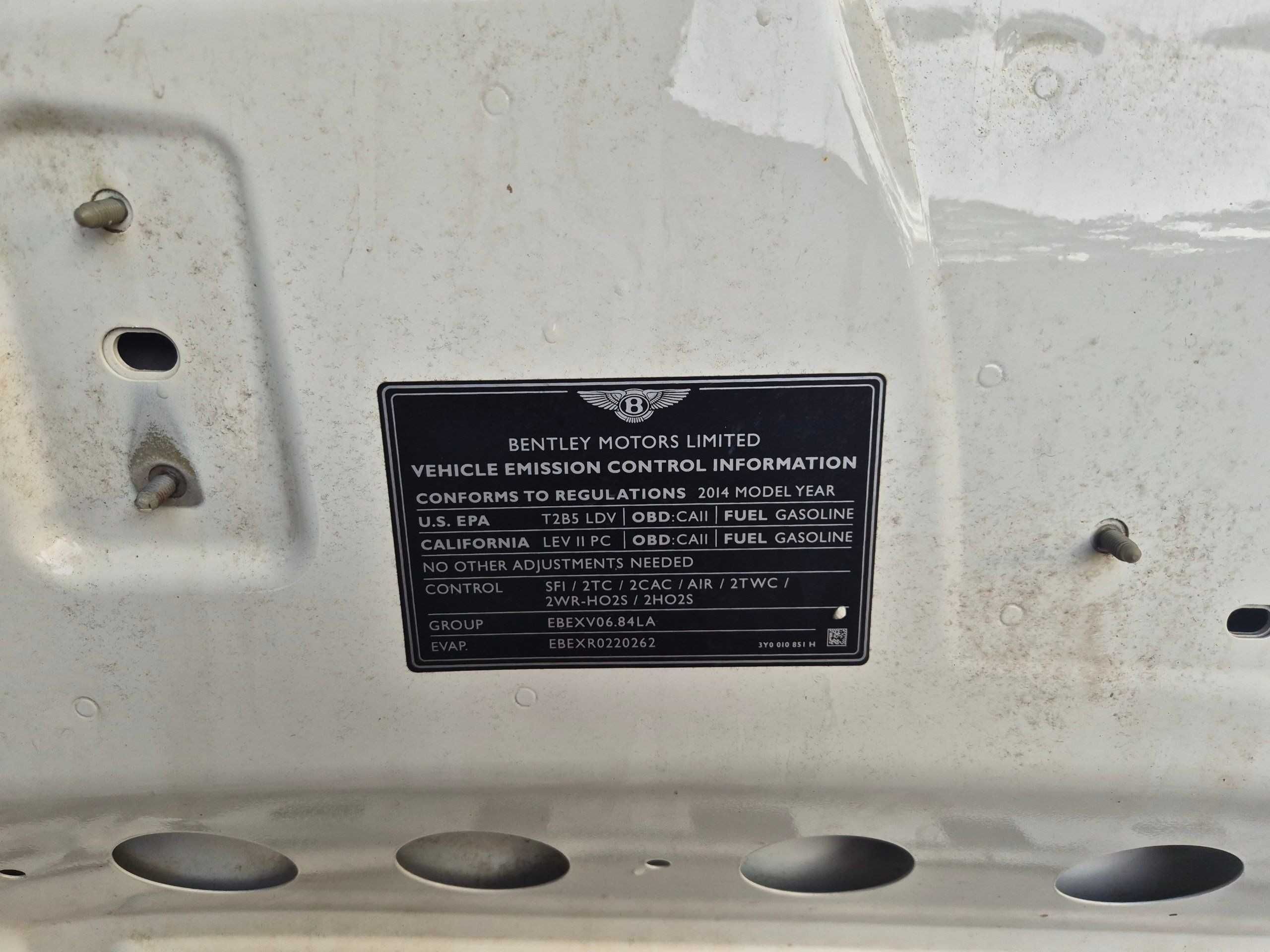 Bentley Mulsanne 2010 - 2020 Maska silnika