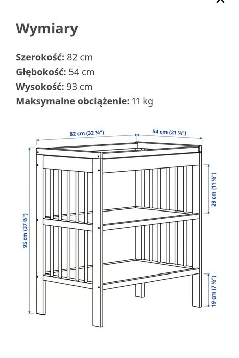 Przewijak wolnostojący Gulliver IKEA