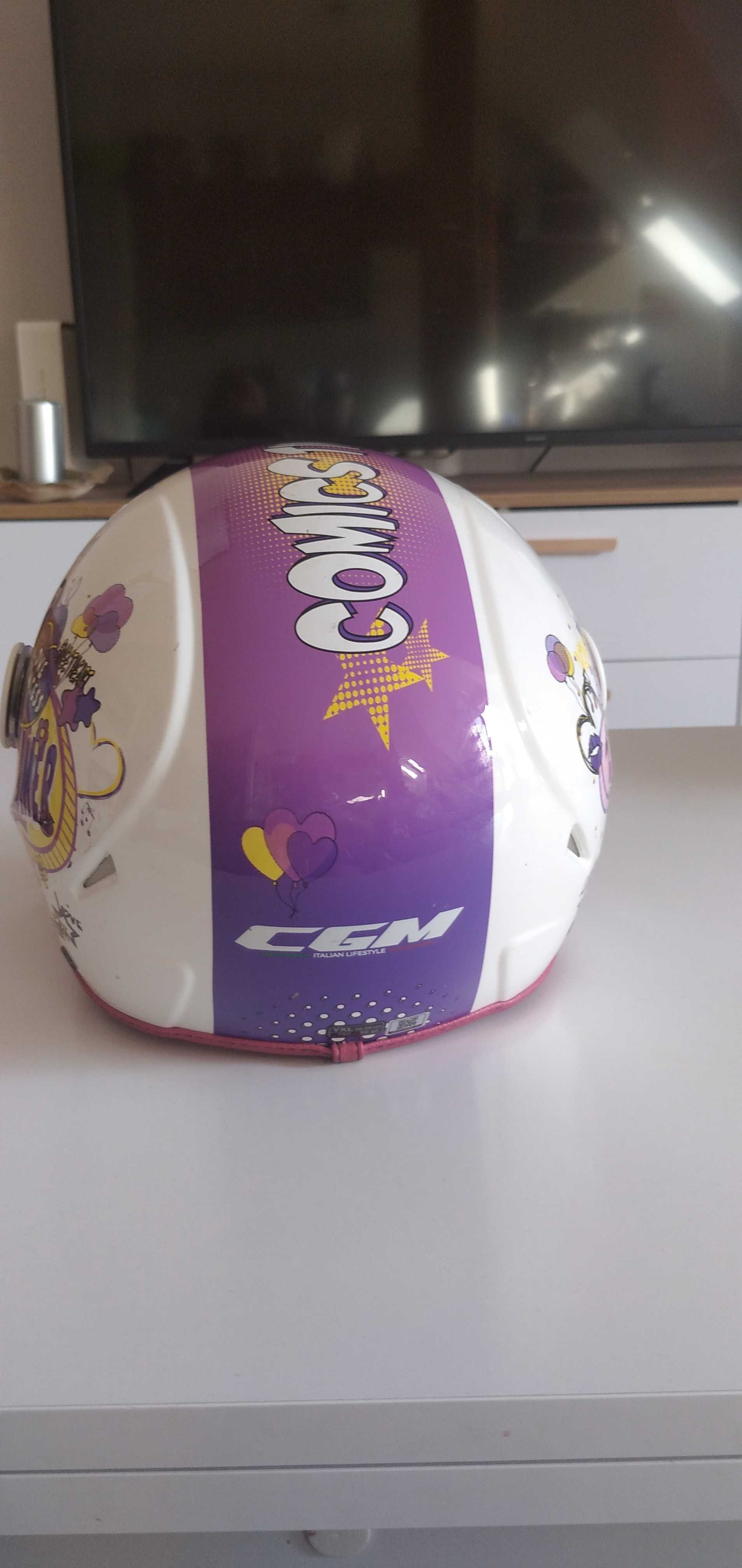 Kask motocyklowy dziecięcy rozmiar 55-56