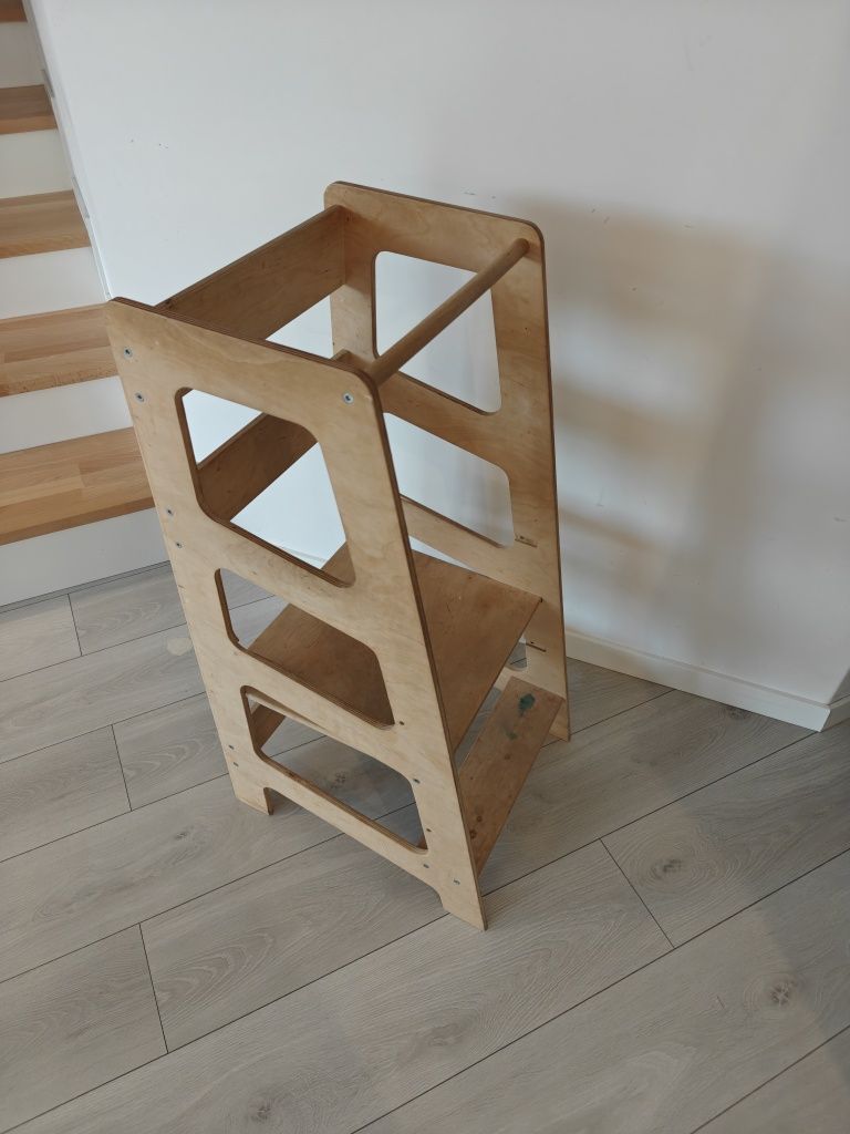 Kitchen helper pomocnik podnóżek dziecka drewniany