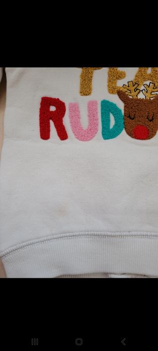 Ciepła bluza świąteczna 80/86