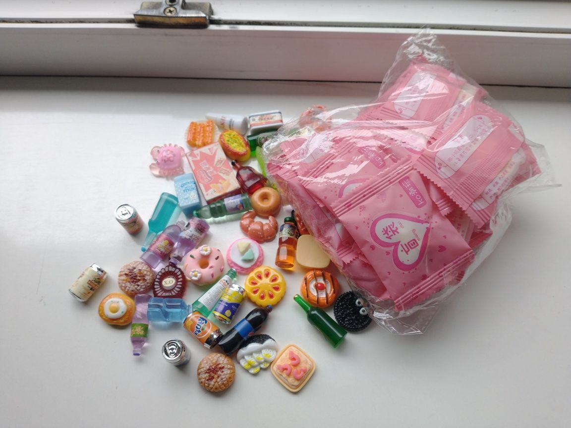 Zestaw mini foods pepsi fanta oreo plastikowe jedzenie 30 blind bags