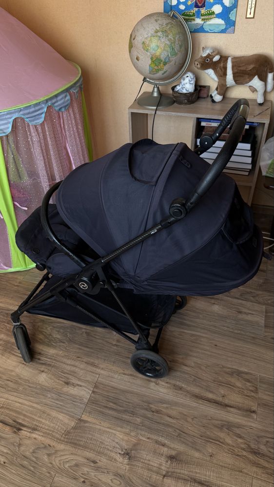 Cybex б/у коляска візок melio carbon чорна