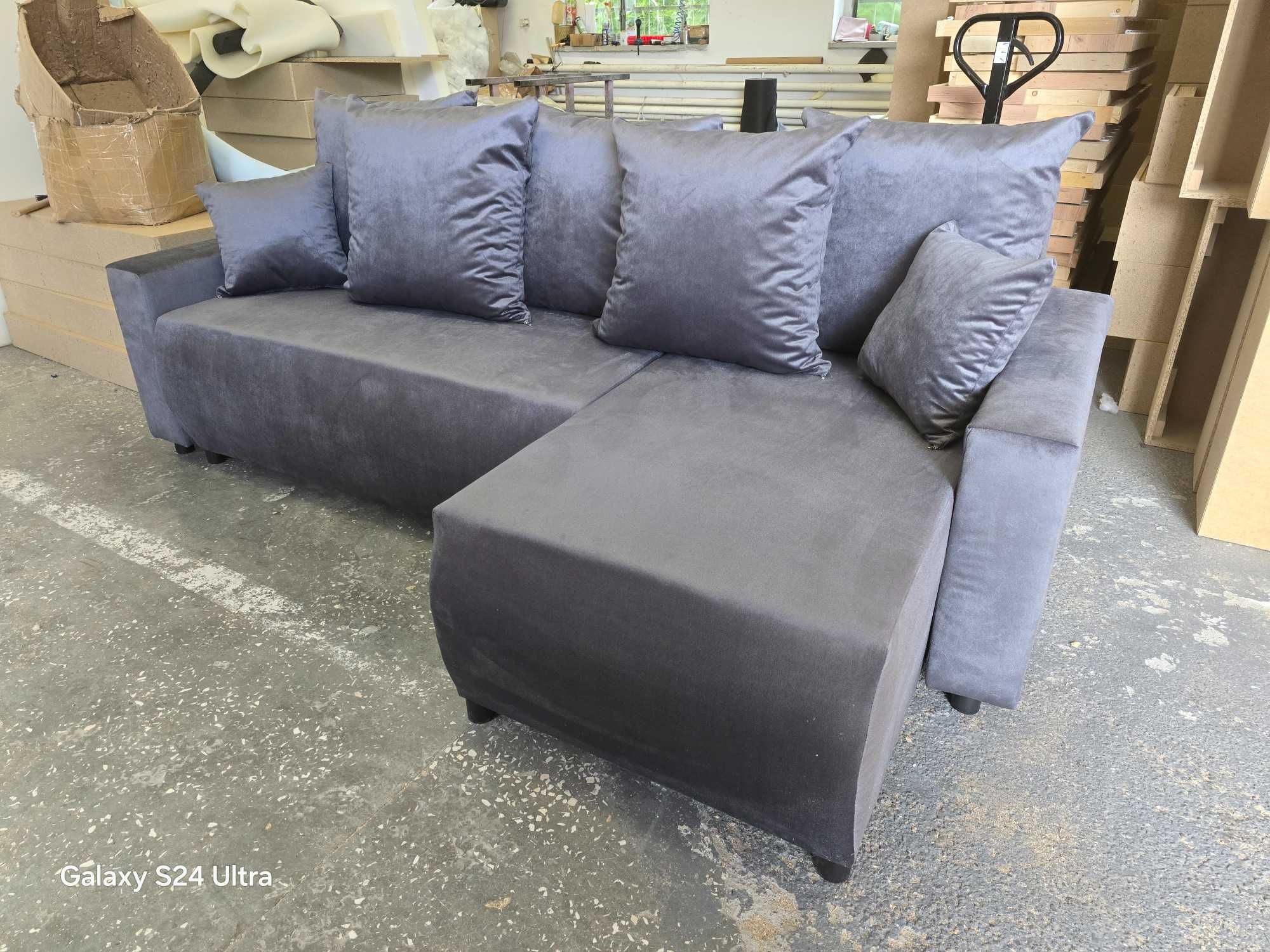 Sofa narożna VEGAS od producenta. Materac sprężynowy