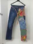 Patchwork Multicolor Levi's Denim Jeans Pants W30 L34