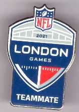 Tottenham NFL rugby Londyn przypinka