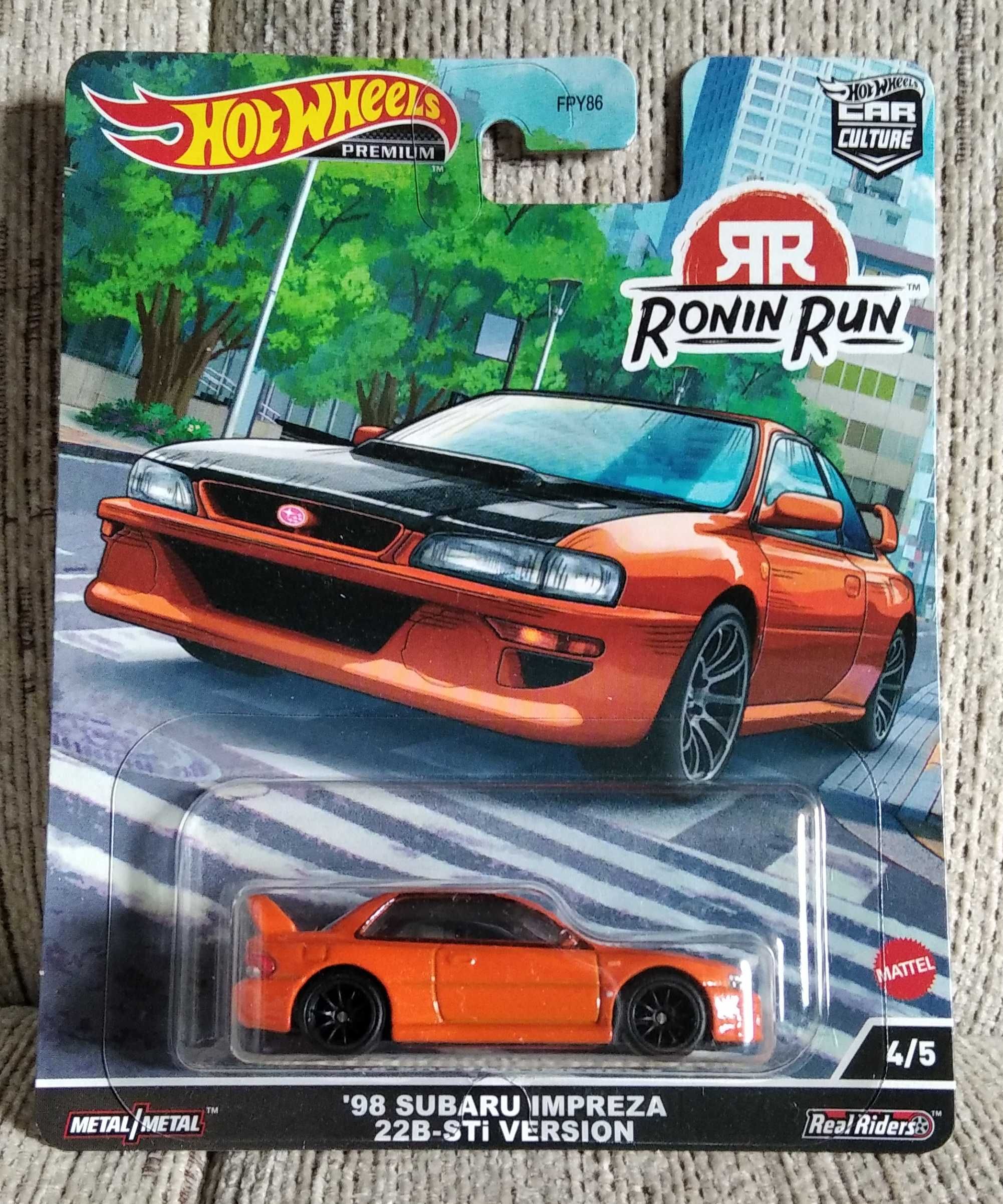 Hot Wheels Premium - Ronin Run - '98 Subaru Impreza 22B-STi Version