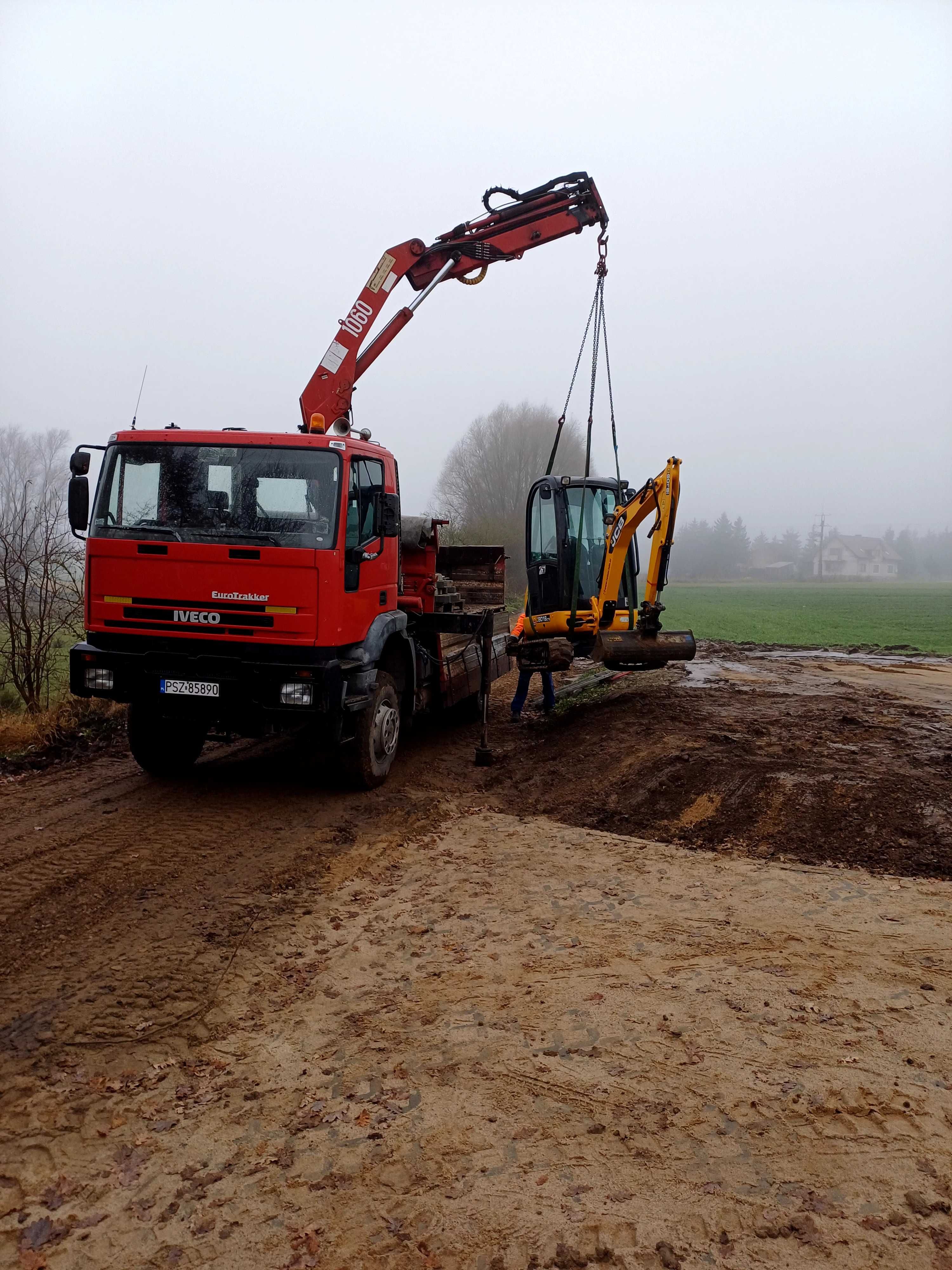 Transport wywrotka 4x4 hds platforma