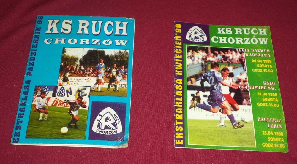 Ruch Chorzów - Sport Club Feyenoord Rotterdam  -  program , zdjęcia