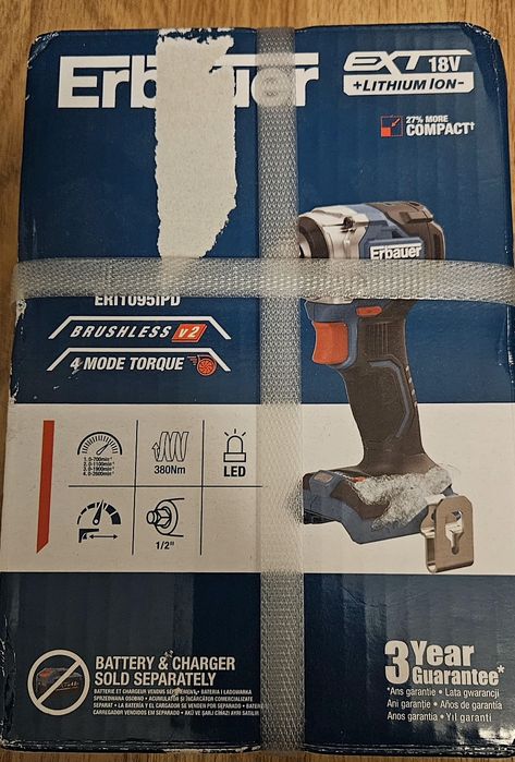 Klucz udarowy erbauer  380Nm