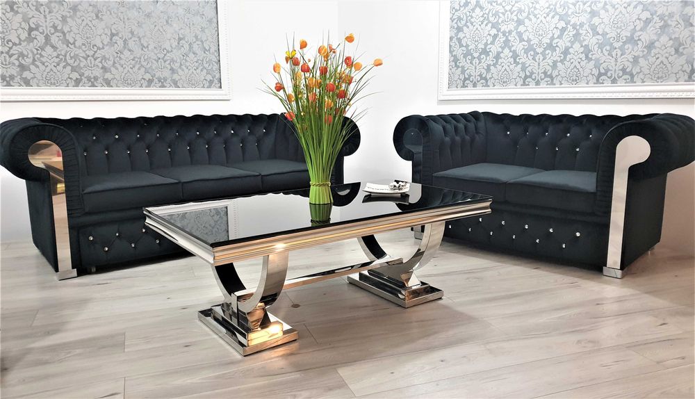 Zestaw Chesterfield GLAMOUR 3+2+1 Rozkładany PRODUCENT
