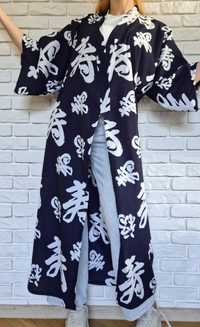 Długie Kimono we wzory Summer Long Kimono Narzutka Trencz