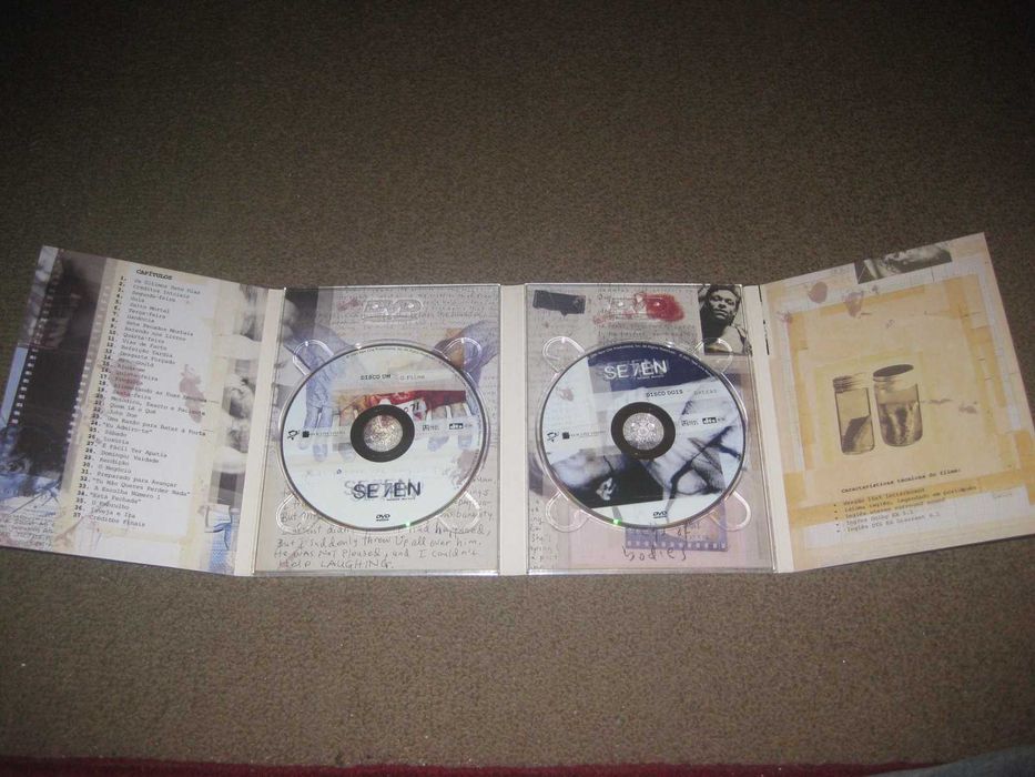 "Seven- Sete Pecados Mortais" com Brad Pitt/2 DVDs/Digipack