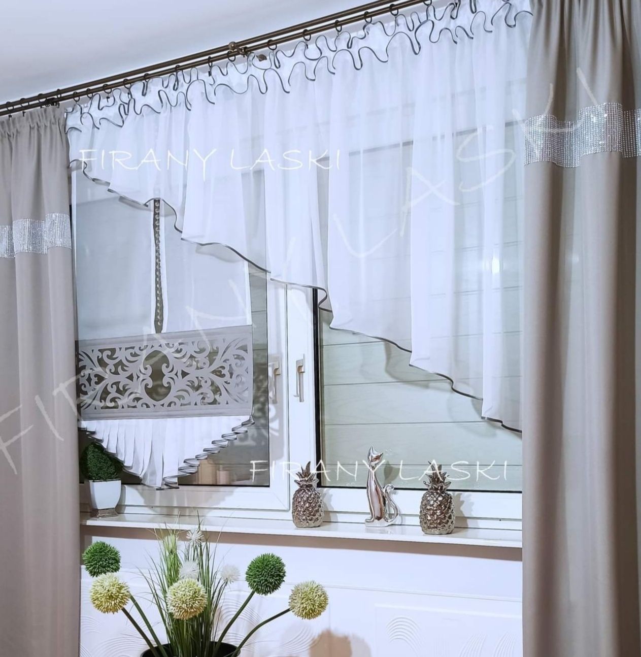 Panel Firany komplet Zestaw do kuchni