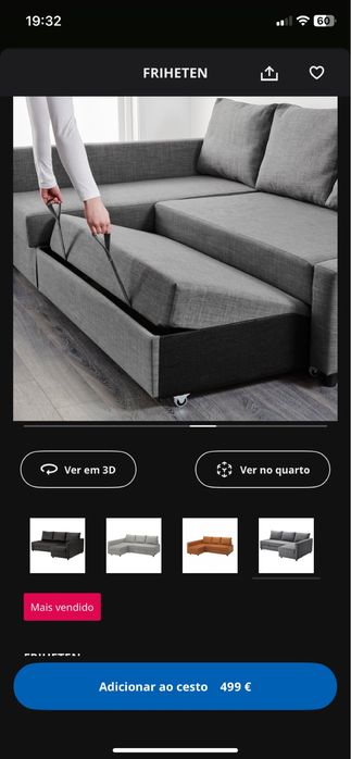 Sofa cama ikea com 2 anos