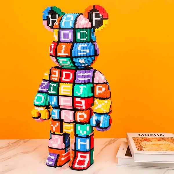 Конструктор Magic Blocks у вигляді ведмедика Bearbrick Мишка с блоков