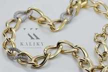 Złoty łańcuszek 14k 585 + bransoletka cfc007yw70cm Wrocław
