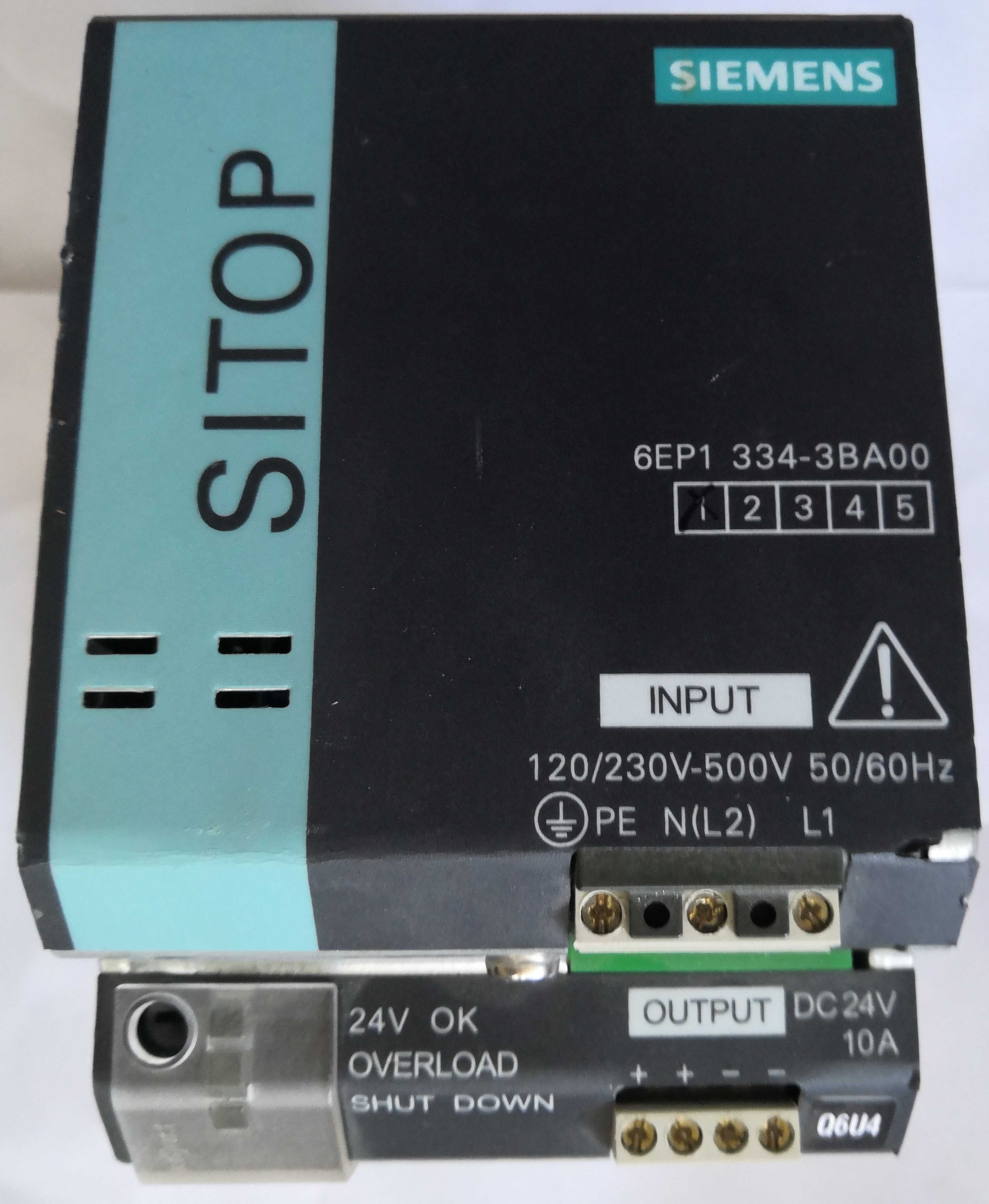 Fonte de alimentação SITOP PSU300S/3AC/DC24V/20A  Ref. 6EP1436-2BA10