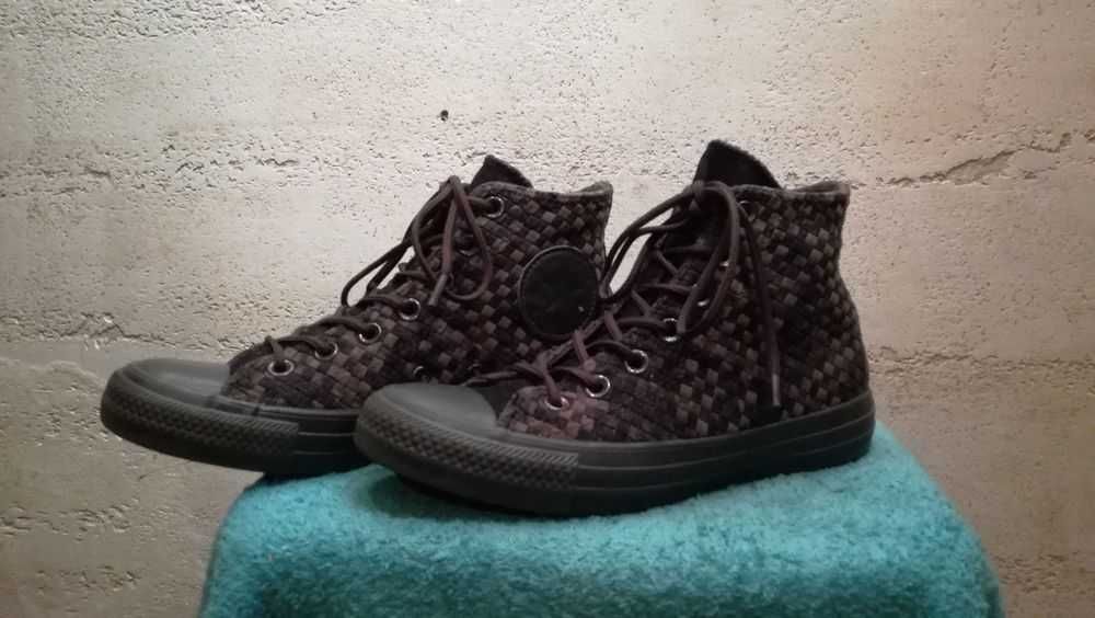 Trampki CONVERSE CT All Star BLACK GREY WEAVE HI TOP Trainers r.37 bdb