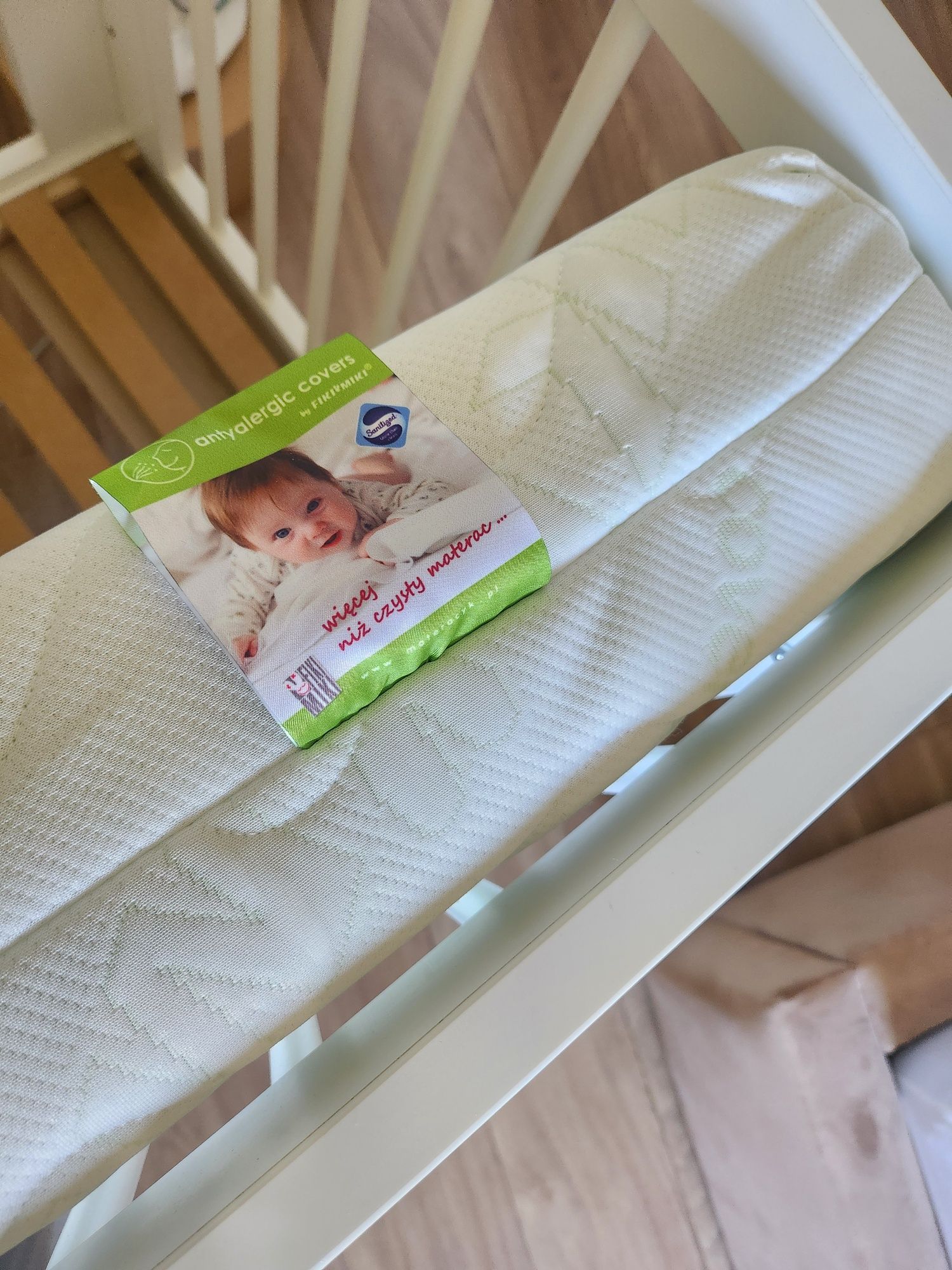 Klupś Łóżeczko dziecięce 120x60 Sofie białe + materac Fiki Miki