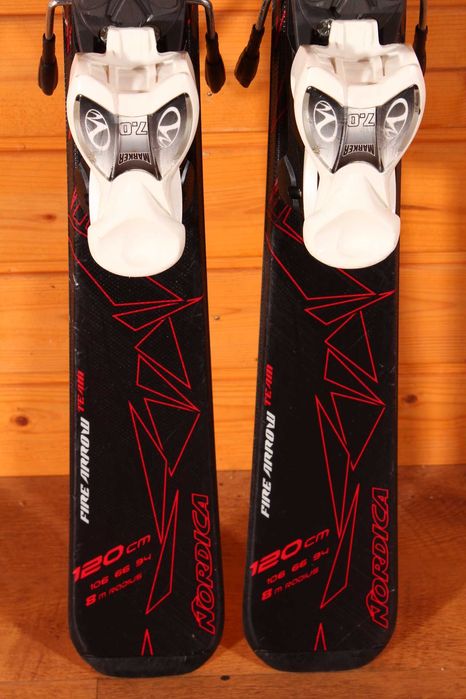 Narty dziecięce Nordica Fire Arrow Team 120 cm + Marker 7.0 /Z/