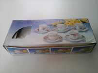 Conjunto café com 6 chávenas+6 pires, Made in China
