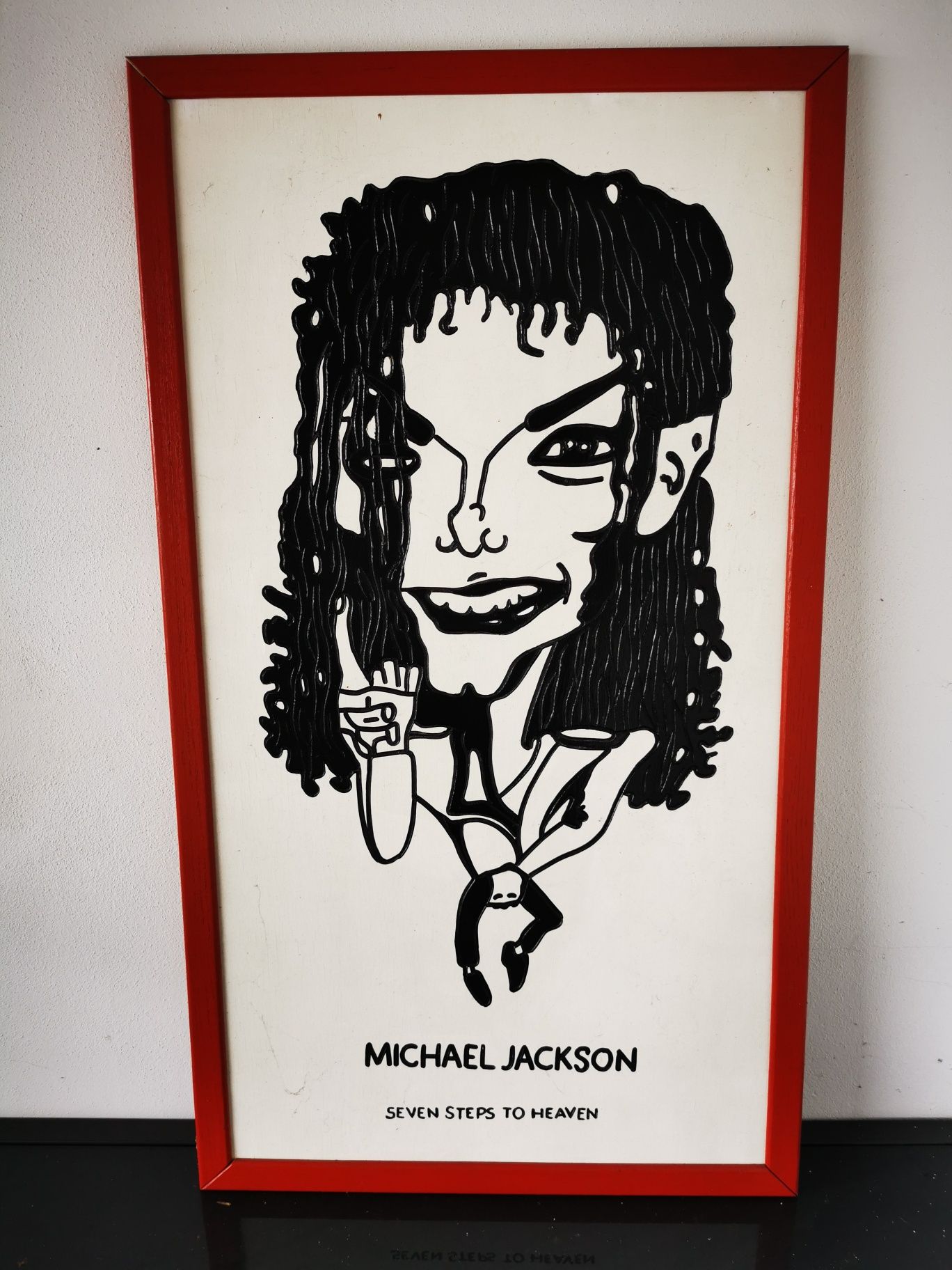 Obraz Michael Jackson drewno 93x53cm ręcznie wykonany