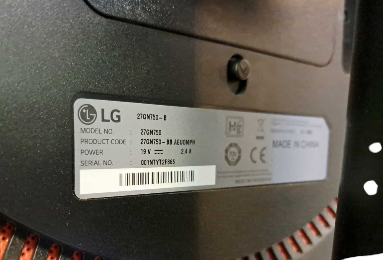 Monitor  LG ULTRAGEAR 27GN750
