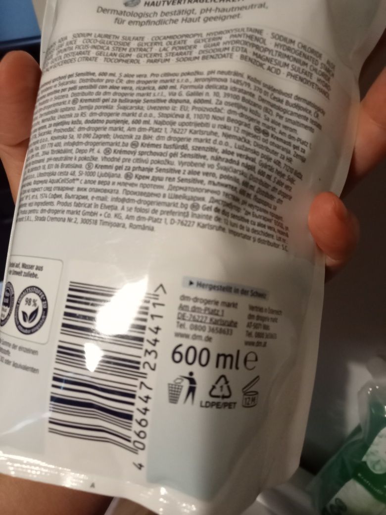 Balea żel do kąpania uzupełnienie 600 ml